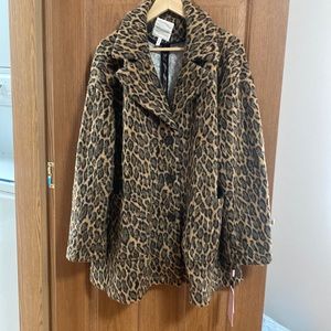 NWT Leopard Coat